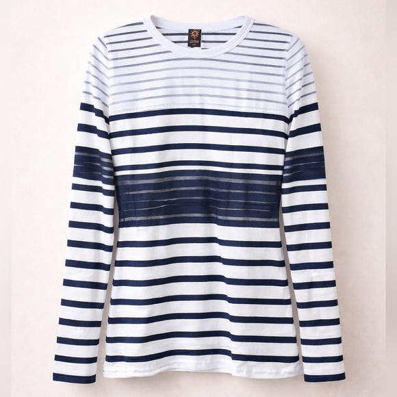 Jean Paul Gaultier Tops - Jean Paul Gaultier Soleil Nautical Stripe Shirt Large new